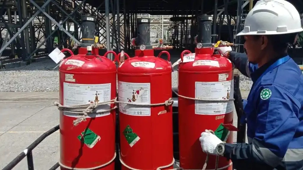 refill fm200 bergaransi isi ulang fm 200 clean agent gas fire suppression systems